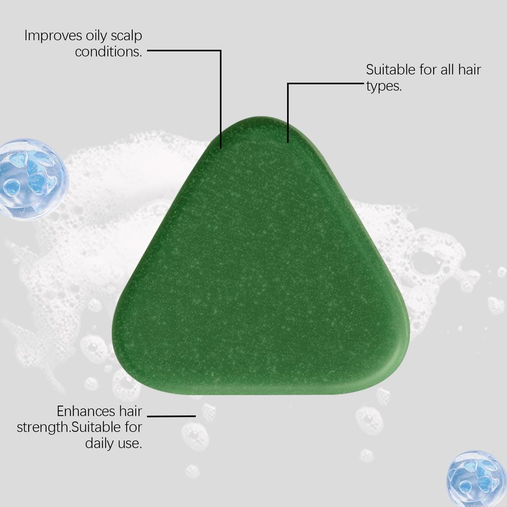Gentle Arborvitae Leaf Shampoo Bar, Daily Hair Cleansing, Soft & Smooth, Refreshing Non-Greasy