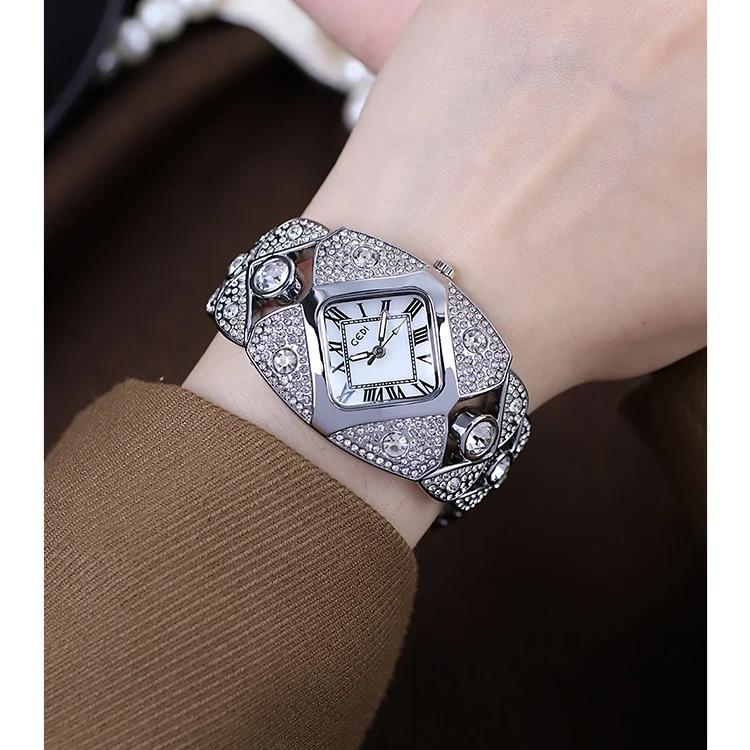 Women's Watch Rhinestone Bracelet Waterproof Quartz Watches Clock Gift Wristwatch