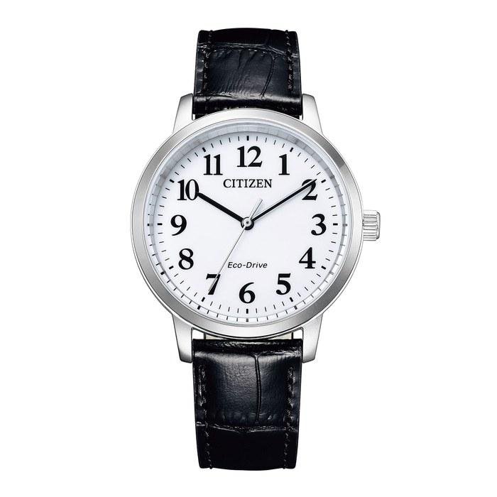 [CITIZEN] Men s Watch BJ6541-15A Eco-Drive Leather Black/Silver
