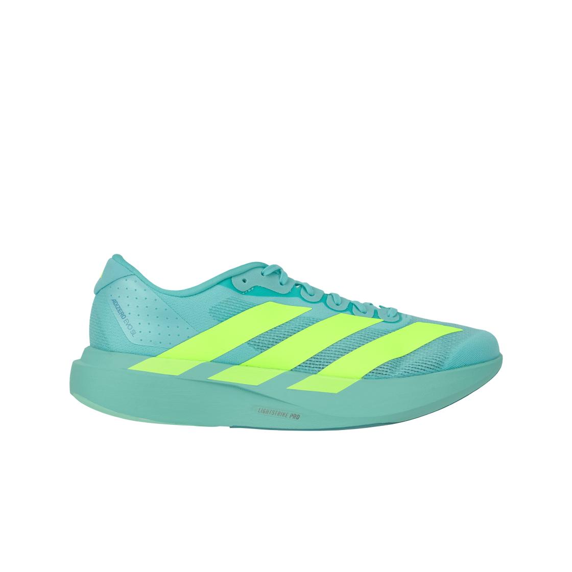 adidas Adizero Evo SL Flash Aqua Lucid Lemon Мужские Кроссовки Бирюзовый Мятный JS4506 43⅓