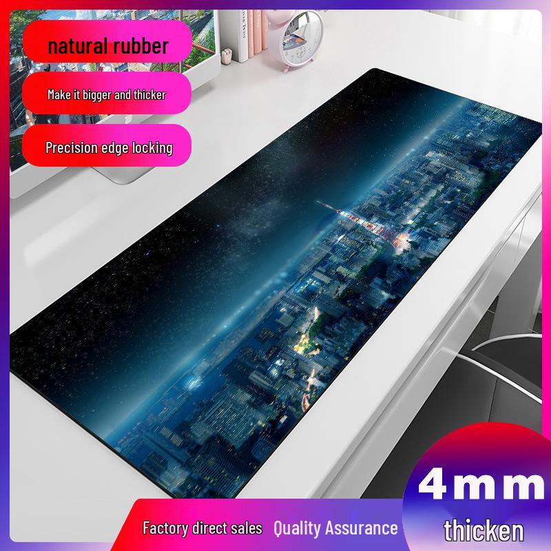 Custom Extra Large Gaming Mouse Pad - Moving Night Sky Design for Esports