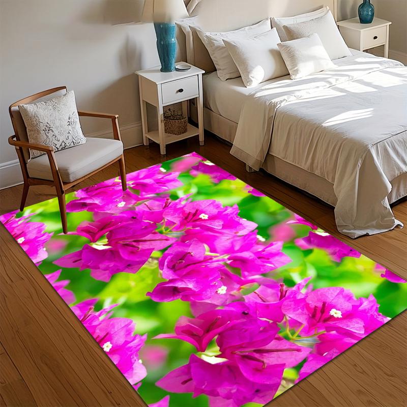 Romantic Rose Flower Print Entrance Doormat Non-Slip Welcome Mats for Home Kitchen Washable Bathroom Floor Mat Balcony Rugs