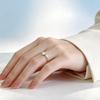 Five-Petal Flower Wreathed Artistic Forest Style Elegant Liatris Flower 925 Sterling Silver Opening Rings 02896