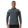 Herren Half-Zip Langarm Nylon Sport-T-Shirt: Hohe Elastizität, Bare-Feel, Ideal für Outdoor-Fitness, Wandern und Radfahren.
