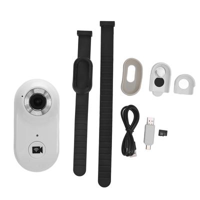 Kamerahalsband för husdjur med 8 GB minneskort HD 1080P Mini Katt Hund Videoinspelning Actionkamera för Utomhus Inomhus