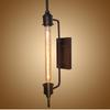 Retro Rural Metal Long Wall Lamp Industrial Cage Wall Fixtures Lighting for Study Clothing Store Bar Coffee Shop