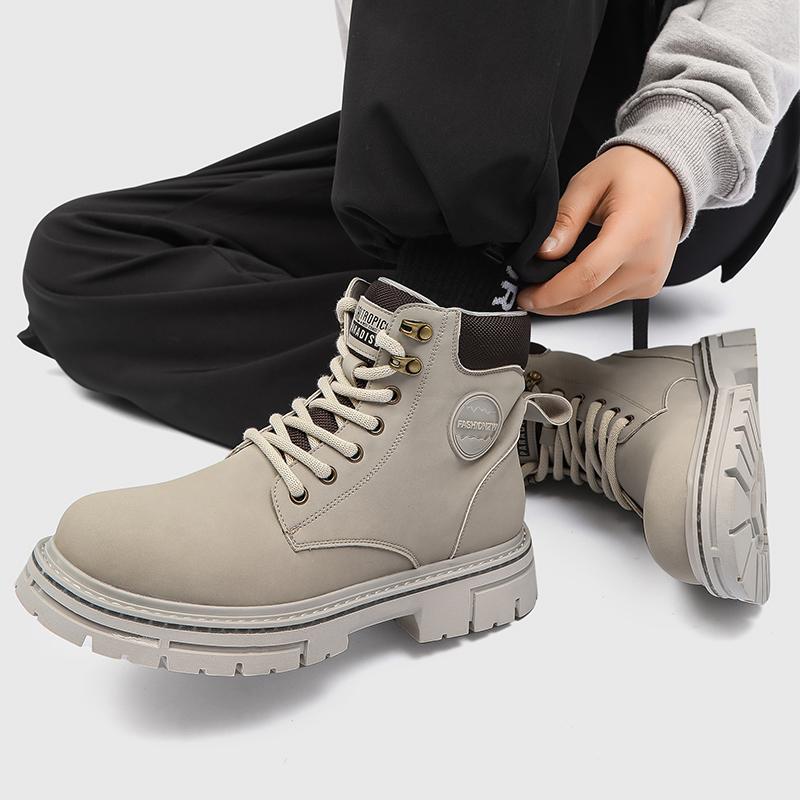 Fashion Men Classic Retro Motorcycle Ankle Boots Genuine Leather Western  Cowboy Men Boots High Quality Chelsea Anti-slip Wearable Shoes