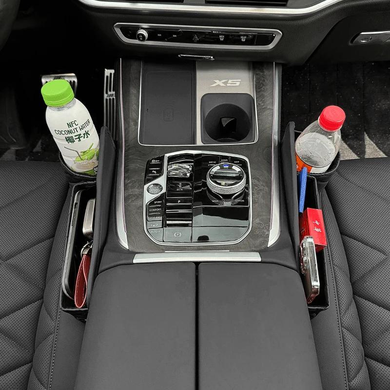 For Jeep Car Seat Gap Organizer Storage Box Crevice Side with Cup Holder For Jeep Renegade Wagoneer Avenger Recon Wrangler JK