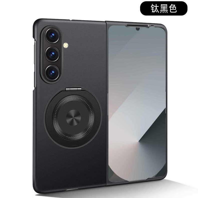Rotating Bracket Magnetic Folding Mobile Phone Case Is Suitable for Samsung Z FOLD7 Ultra-thin Z FOLD6 Left and Right Folding W25.