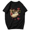 Men T Shirt Sloth Valentines Day Summer Y2K Graphic Anime Unisex Tops T Shirts