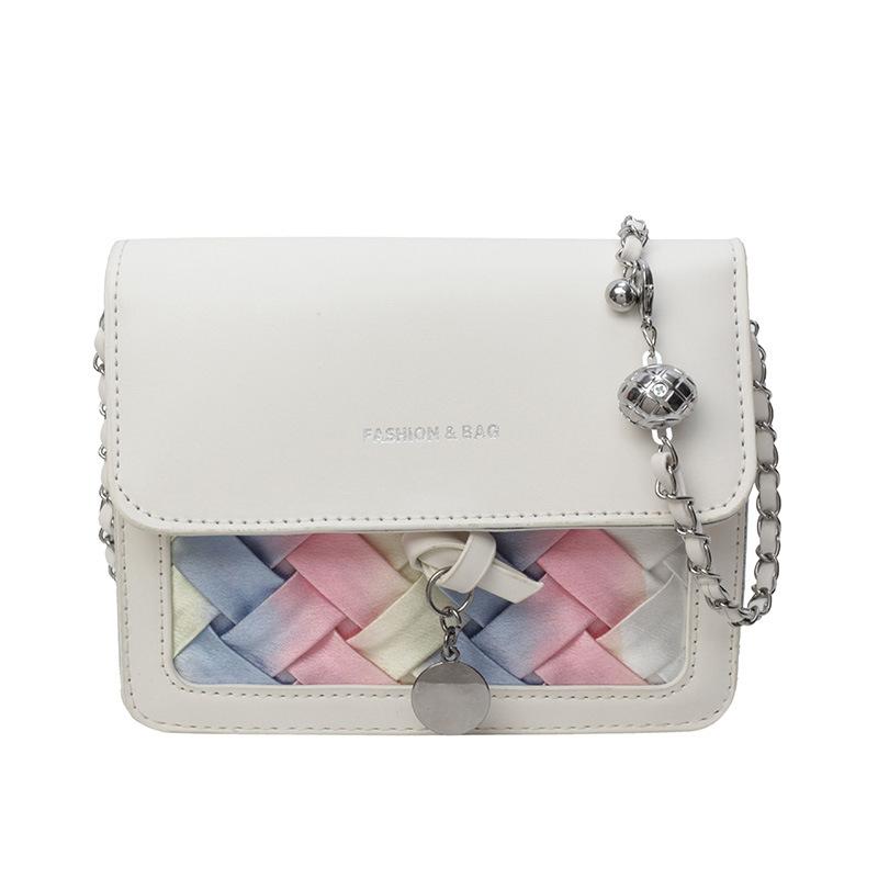 

Маленькая сумка женская новая контрастного цвета универсальная на плечо модная повседневная сумка-мессенджер маленькая квадратная сумка разноцветный