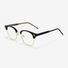Seutailwokeu Style7 Bkgd_Black & Gold Classic Browline Stylework Eyeglass Frames