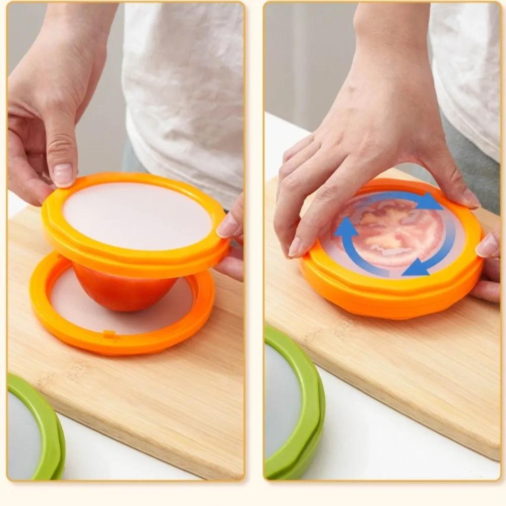 New Silicone Fruit Storage Box Mini Film Sealed Fresh Vegetable Keep Fresh Convenient Preservation Box For Refrigerator
