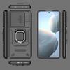 For POCO F6 Pro 5G Cover For POCO X6 Pro Case 6.67 Inch Lens Sliding Window Protector Armor Shockproof Holder Magnetic Bumper