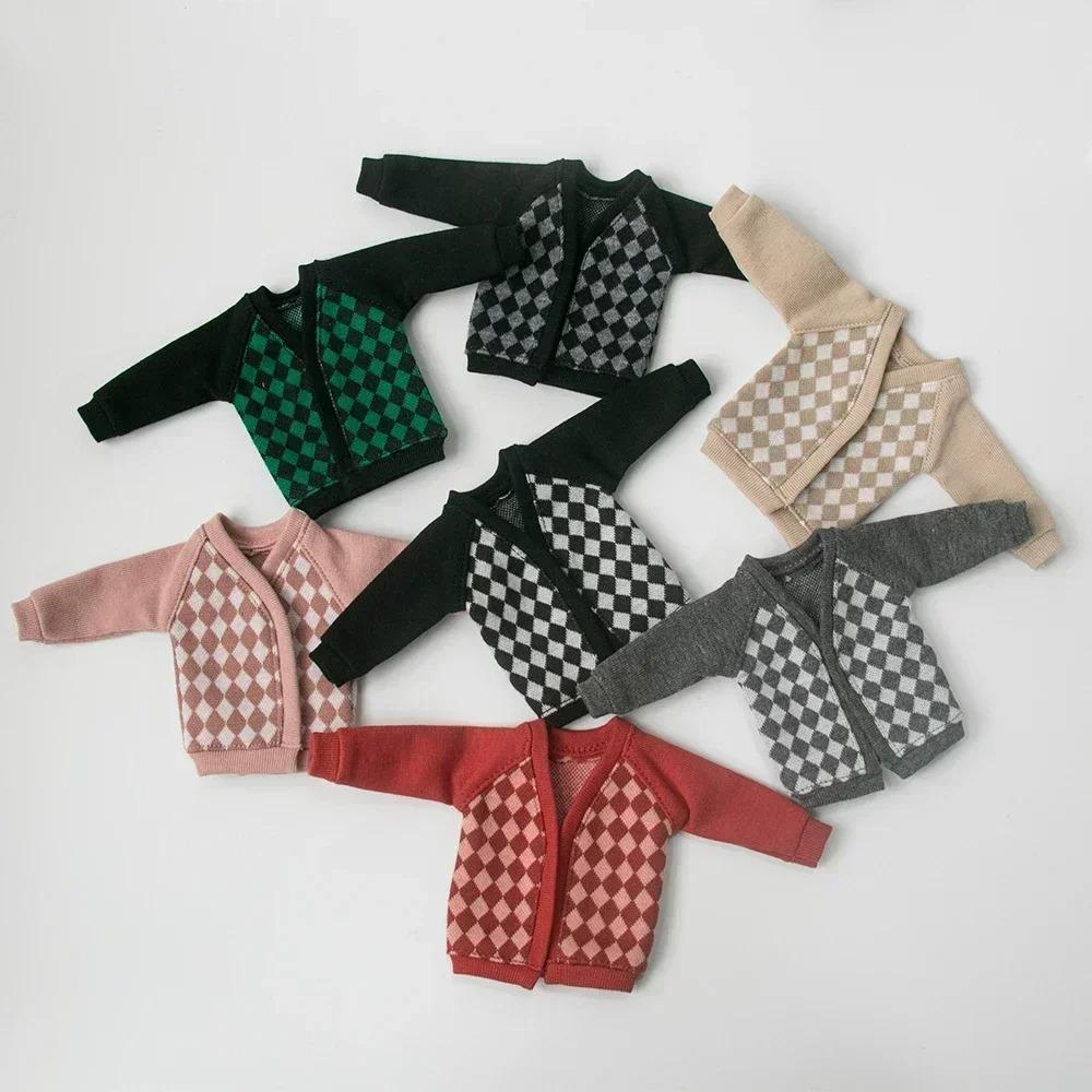 Blyth Clothes Mini skirt plaid cardigan pleated skirt student suit casual sweater jacket shirt Ymy Ob22 24 27 Doll Accessories