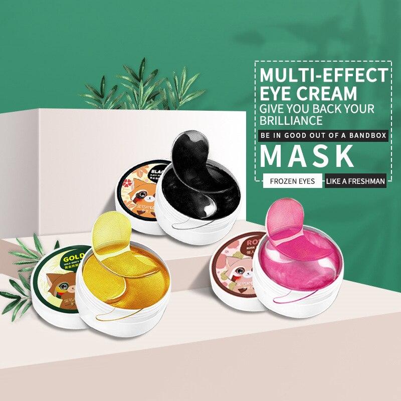 Gold Feuchtigkeitsspendende Augenmaske Patch 60 Stück = 30 Paar Kristallkollagen Anti-Falten Anti-Aging Entfernen Sie Augenringe Augen-Hautpflegemaske