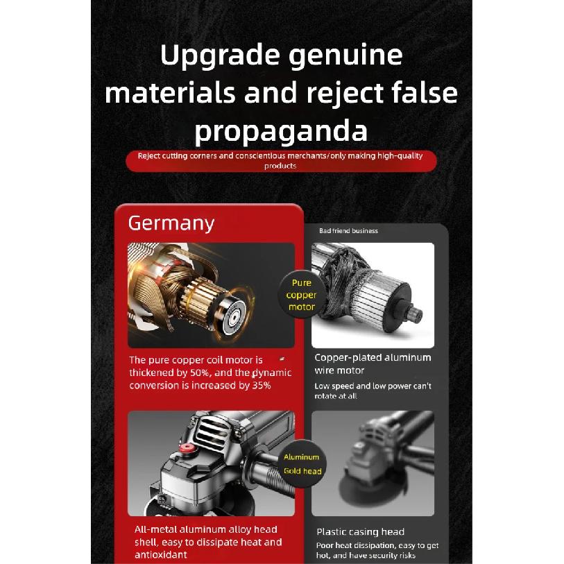 Pure Copper Motor Angle Grinder Polishing Machine Multifunctional Small Polishing Cutting Machine Hand Grinding Wheel Household