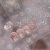 Fireworks Nail Stickers Rainbow Laser Silver Pink Blooming Firework New Year Celebration Nail Art Decals Decoration