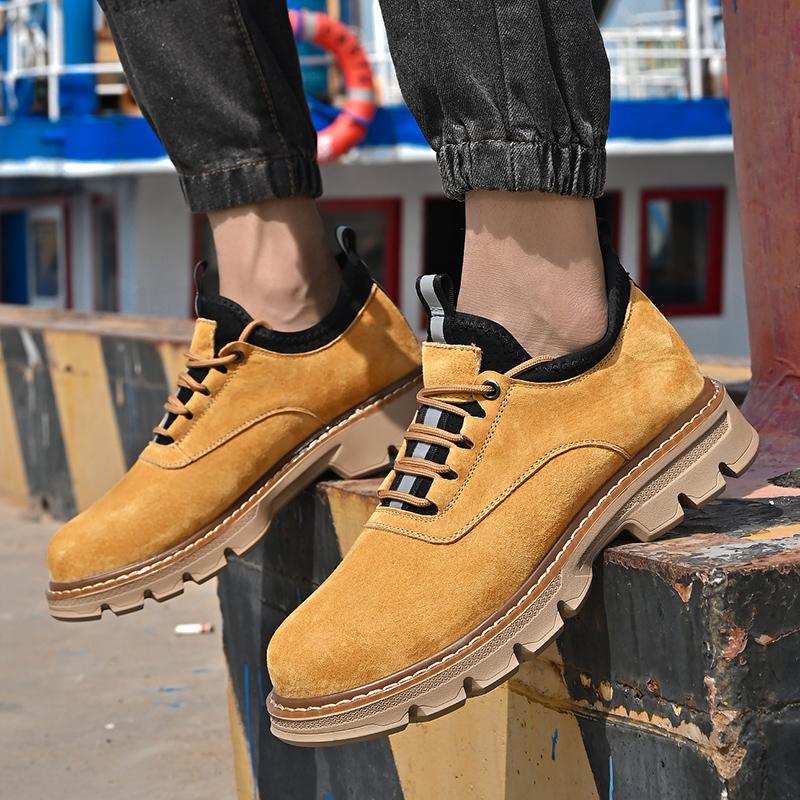 Fashion Casual Men's Thick Soled Shoes Fashionable Minimalist British Style Outdoor Leisure Business Party Office Youth Quality Shoes