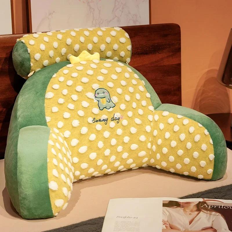 Plush Fur Soft Waist Pillow Bedhead Pregnant Women's Waist Protection Pillow Home Furnishing Sofa Decoration Printed Cushion