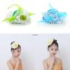 Girls' Performance Feather Flower Headpiece - Small Top Hat Hair Clip Accessory for Dresses