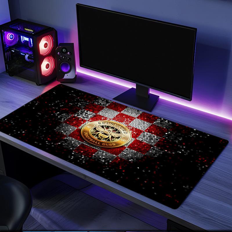 Brent-ford Football Club Crest Mouse Pad, Rubber Base, Mouse Pad for Gamers and Office Use, Gaming Desk , Easy To Clean Mat Christmas Fan Gifts