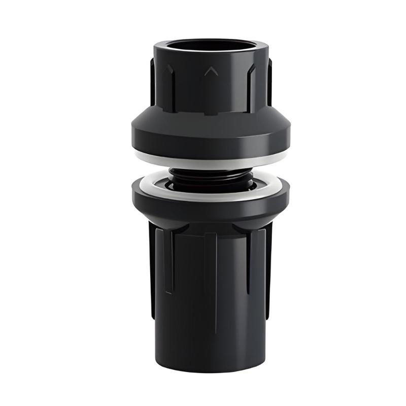 Aquarium Drain Line Connector Set for Pet Habitat Care, Screw-Lock Pipework Body with Seal Washers for Filter Line Work