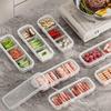 Refrigerator Freezing Organizer Square Storage Box Food Container Fruit Vegetables Storage Box Reusable Kitchen Storage Supplies