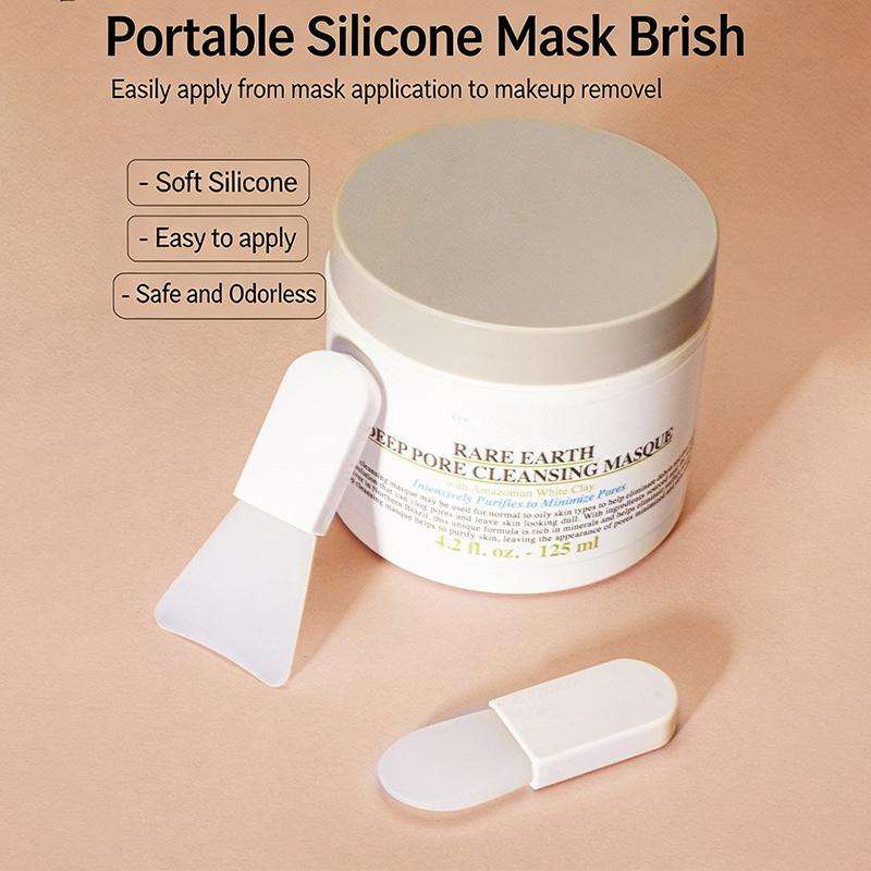 Pennello in Silicone per Maschera Facciale Pennelli per Crema all'Argilla Strumenti per la Cura della Pelle del Viso Applicatore per Maschera all'Argilla Strumento Fai-da-te