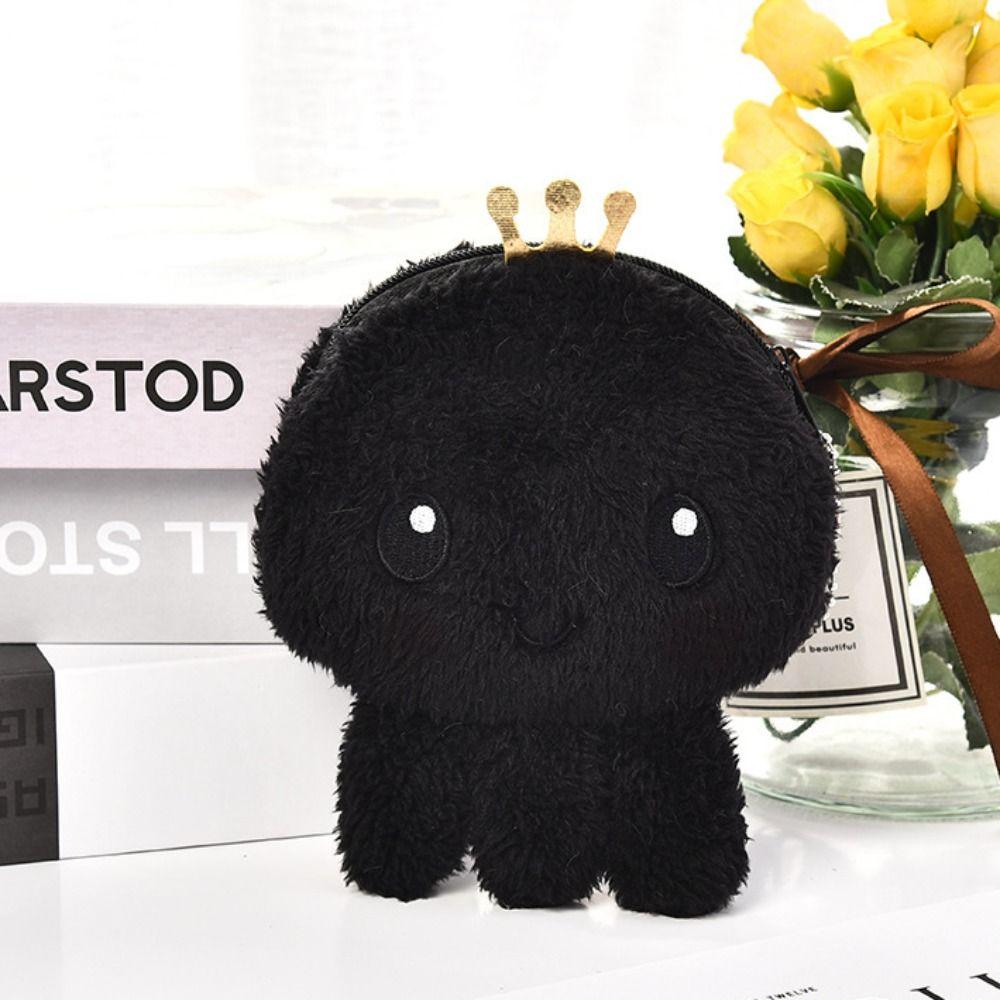 Plush Octopus Coin Purse 12*12cm(4.72*4.72in) Wallet Pouch Oval Zipper Plush Pouch  Women