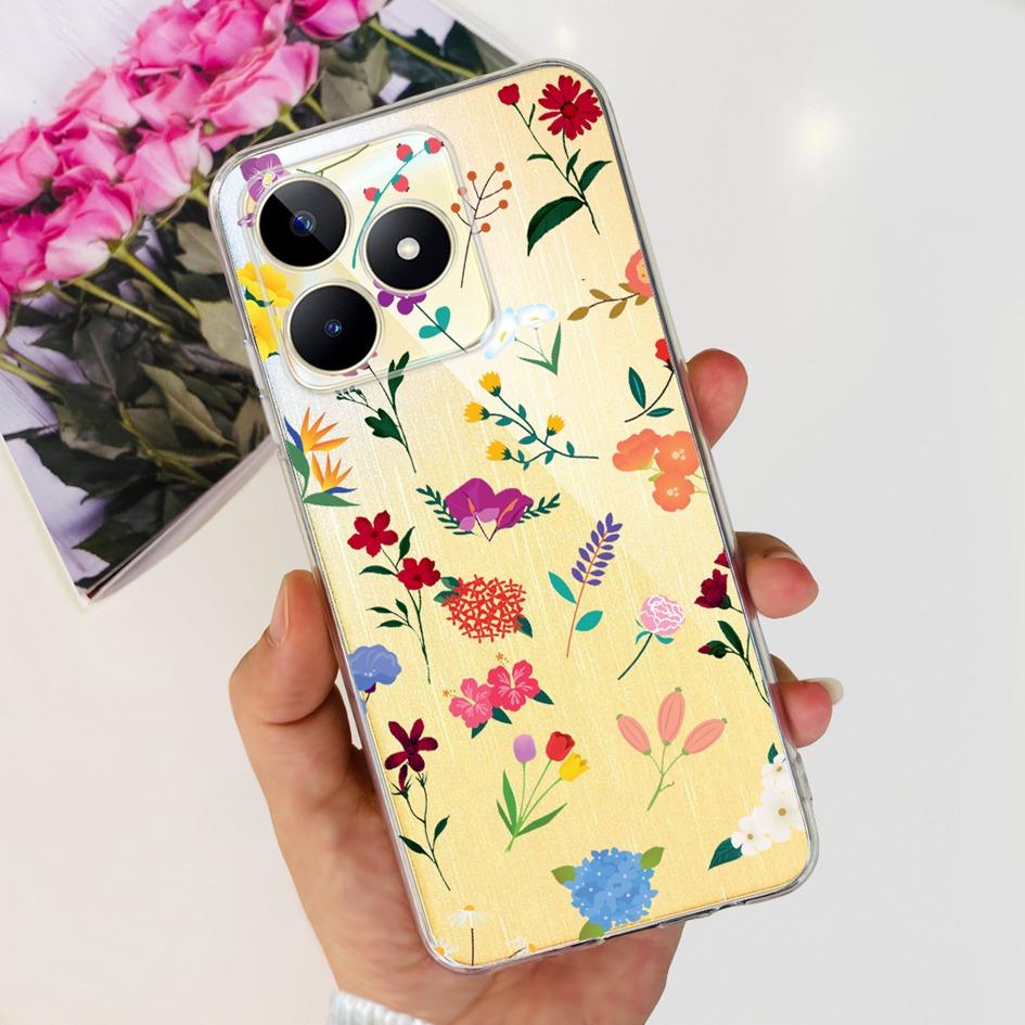 For Cover Realme C53 Phone Case 6.74" 2023 New Fashion Astronaut Soft Silicone Clear Back Cover For Realme C53 RMX3760 C 53 Capa