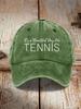 Men's and women's love printed retro baseball cap, old washed sunshade sunscreen adjustable cap