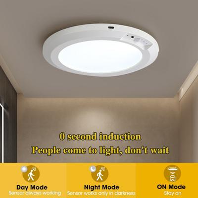Yousheng Motion Sensor Ceiling Light with Remote Control 3 Color Temperatures Dimmable Easy To Install Magnetic Wireless Ceiling