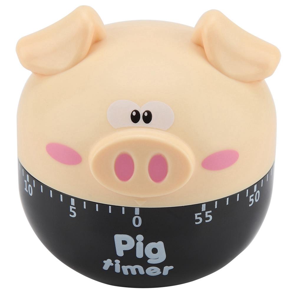 Cute Cartoon Pig Kitchen Timer Mechanical Timers Counters for Cooking Timing Tool