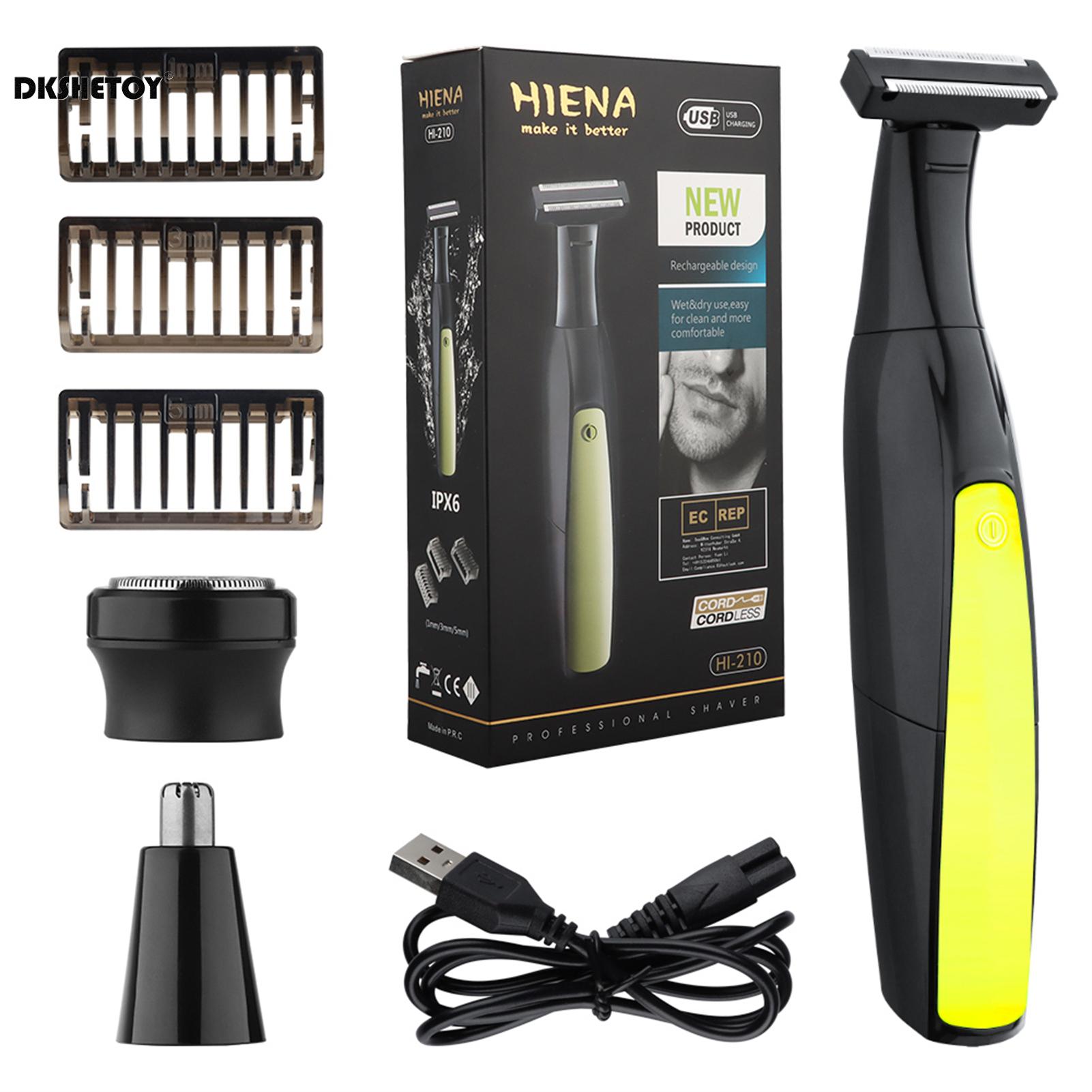 

HIENA HYN-210 Electric Shavers Powerful Rechargeable Beard Trimmer Electric Razor Clippers for Men Teen Boys Face Beards