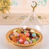 Metal plate European vintage western plate cushion plate home cold cuts steak salad plate dessert plate with acrylic lid