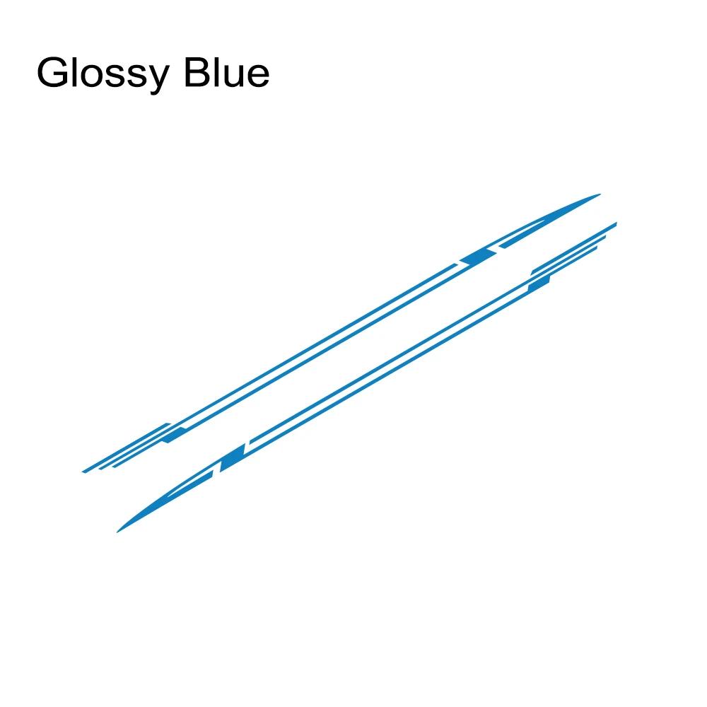 2PCS Car Door Side Skirt Stripes Stickers Z-Shape Sport Styling Vinyl Decals Car Decoration Accessories For Opel Corsa C E F D