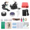 Coil Tattoo Machine Kit Power Supply Clip Cord Foot Pedal Tattoo Needle Tattoo Practice Tool Set