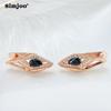 SIMJOO Zircon Earrings Women Europe and America INS Ethos Fashion Personality 585 Rose Gold Earrings