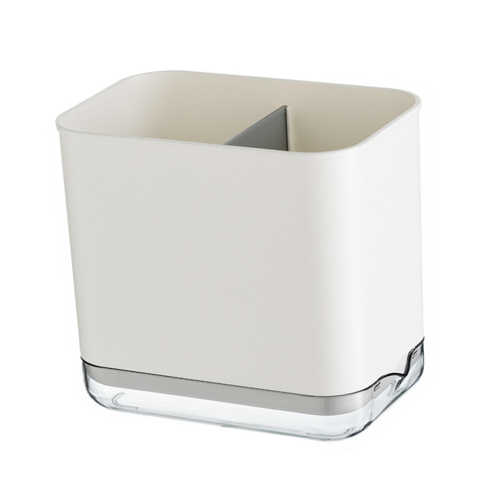 

Utensil Holder Cutlery Drainer Rack Compartment Spoon Chopsticks Fork Drainer Caddy for Kitchen Household White белый