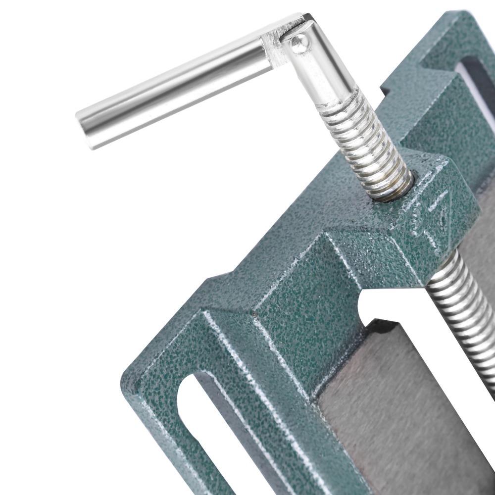 Cast Iron Drill Press Vice Multi-Groove Vice Jaw Pads Bench Clamp Vise Drilling