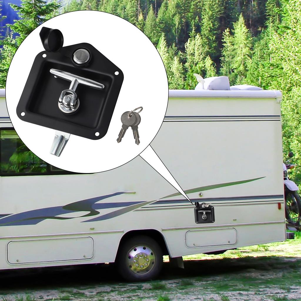 Compact Handle Lock Stainless Steel Lock High-grade Material Portable Design Robust Locking Solution User Convenience