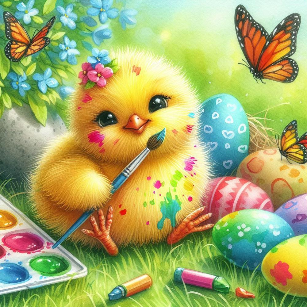 New Easter Kit Home Decor Art Craft 40x40cm 5D DIY Full Round Drill Colorful Diamond Painting Bedroom Living Room Decoration Set