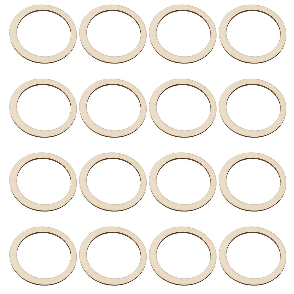 50pcs 7.5Cm Wooden Circle Discs Natural Round Wood Pieces For Diy Craft Pendant Coaster Decor Art Supplies Light Yellow
