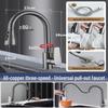 All-Copper Pull-Out Kitchen Sink Faucet