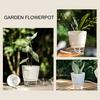 Flowerpot with Open Water Pour Port Easy Maintenance Self-Absorbing Double-Layer Water System Thickened Transparent Water Storage