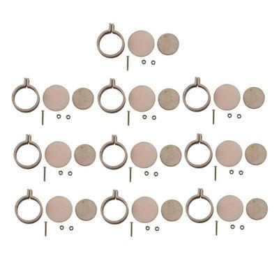 10 Stück/Set Runde Holz Nähkästchen Stickerei Kreuzstich Werkzeuge Rahmen Reifen Ring Anhänger