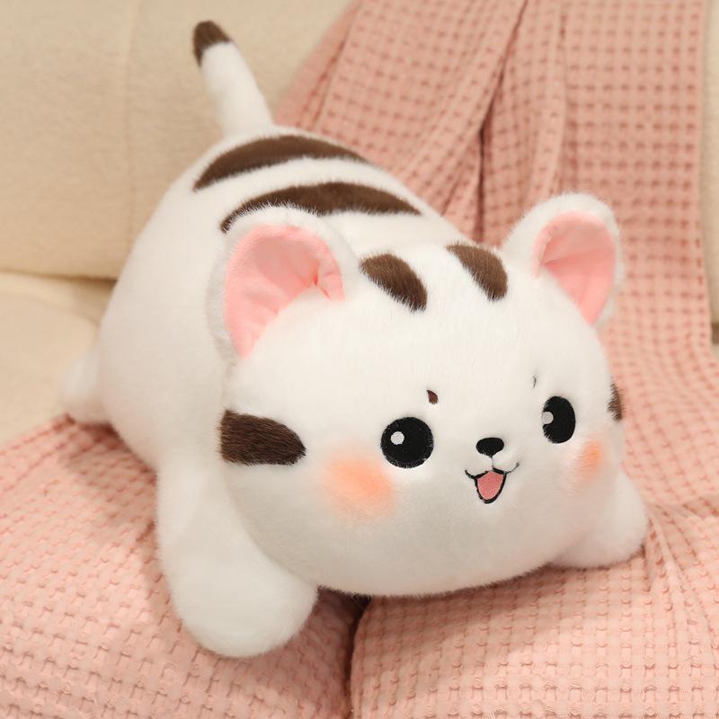 Cute Lying Kitten Plush Doll - Adorable Cat Pillow for Kids