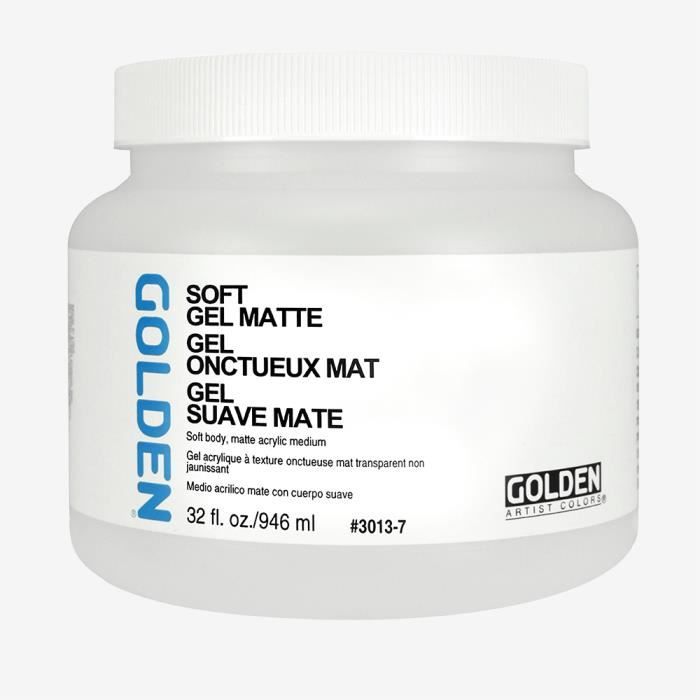 Gel onctueux - GOLDEN - Soft Gel Matte - 946ml - Application en fine couche - Transparence en séchant