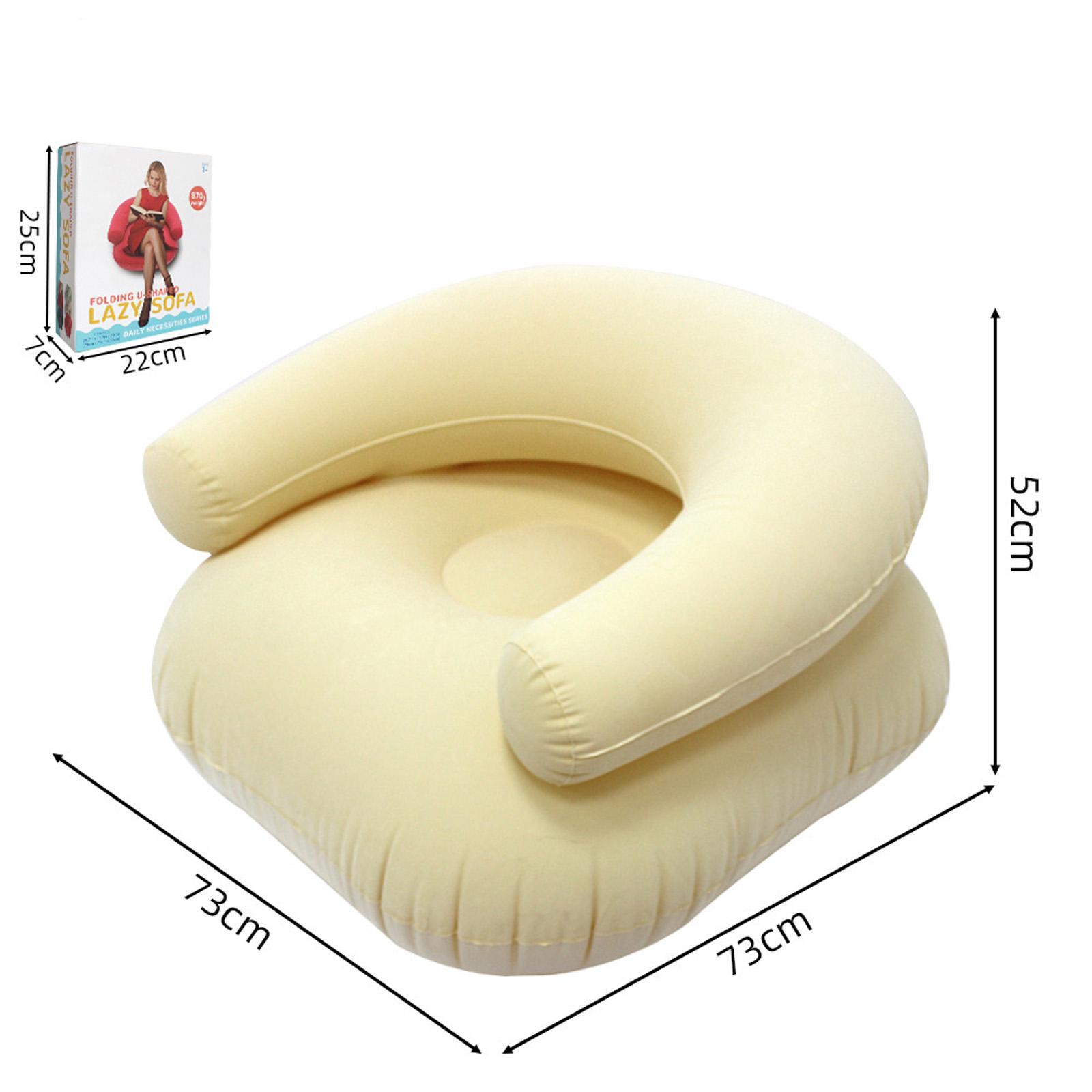 

Надувной чехол для дивана Кресло-мешок для ленивого отдыха Одноместное сиденье Для маленькой спальни или балкона ( Покрытие) One Size жёлтый